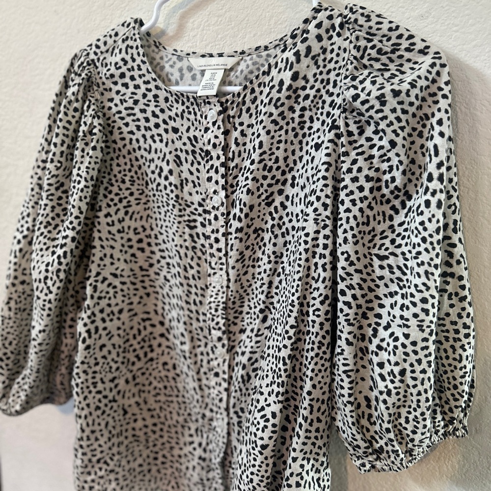 Stylish Black and White Leopard Print Dress